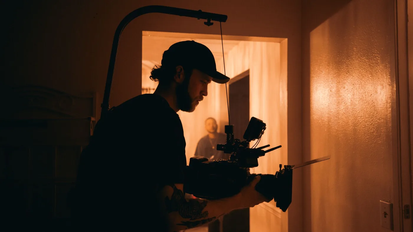 Film Distribution, man holding camera